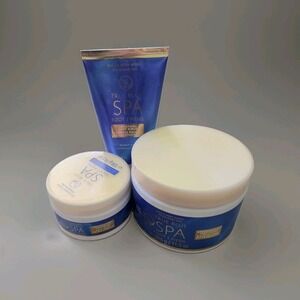 Bath & Body Works True Blue Spa Foot Care Set Scrub Heel Treatment Soak 3pc